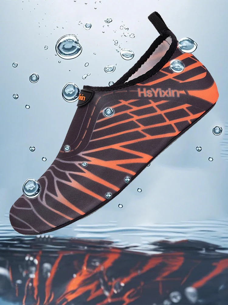 Lightweight, foldable portable travel Aqua shoes water shoes barefoot sand inspired shoes beach snorkeling swimming water shoes