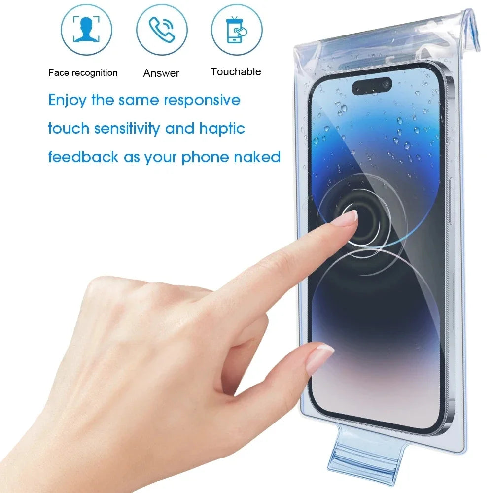 Underwater Waterproof Bag Transparent Mobile Phones Pouch Bags Universal Summer Swimming Phone Protector Case for iPhone Samsung
