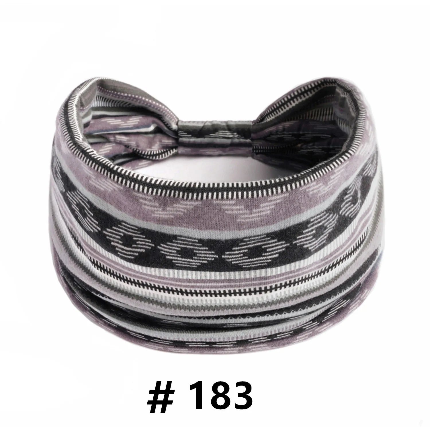 Boho African Headbands for Women Wide Cotton Turban Headwrap  Knot Elastic Hairbands Bandeau Sport Workout Yoga Hair Accessories