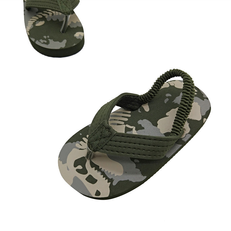 New Summer Children Beach Shoes Toddler Boy House Slippers Anti-slip Flip Flops Outdoor Sandals Kids Cartoon Water Shoes for Boy