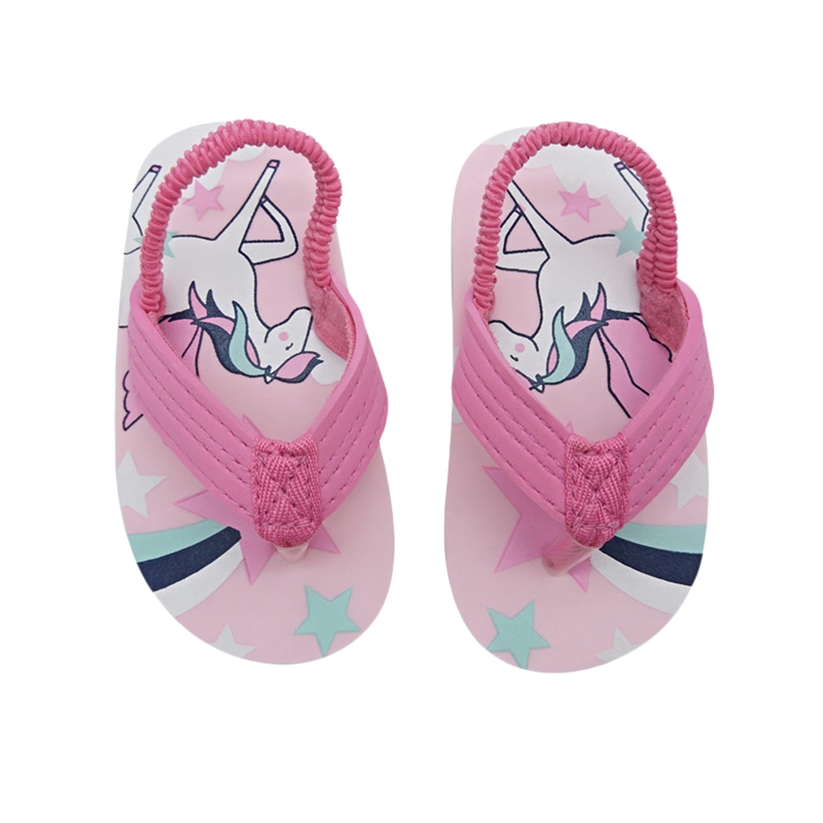 Toddler Flip Flops Shoes Little Kid Sandals with Back Strap Boys Girls Water Shoes for Beach and Pool