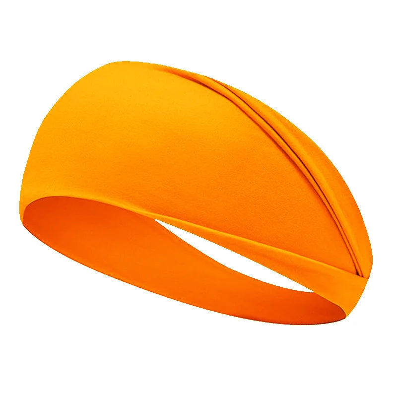 Fluorescent Sport Headband Yoga Sweat-absorhing Hairband Wide Elastic Headband