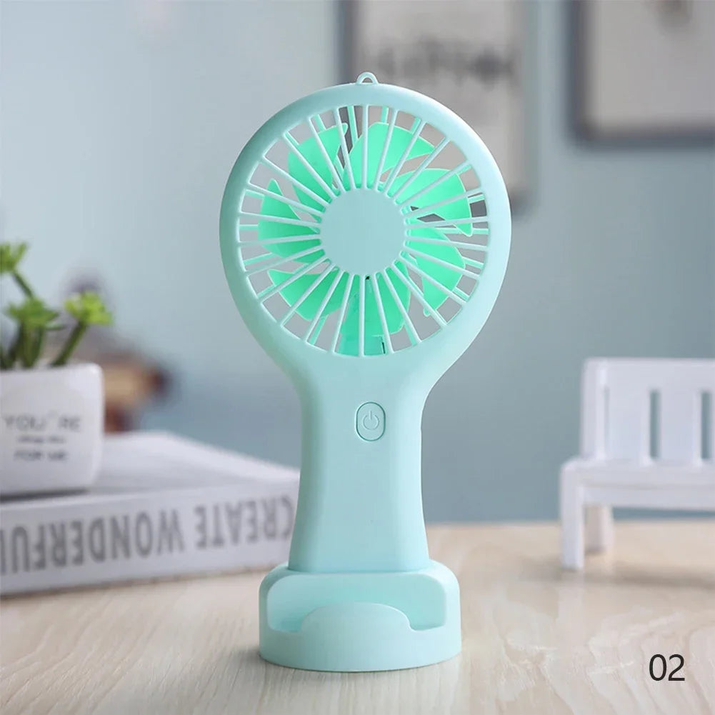 Small Handheld Fan Mini Rechargeable USB Fan Pocket Small Student Office Desktop Portable