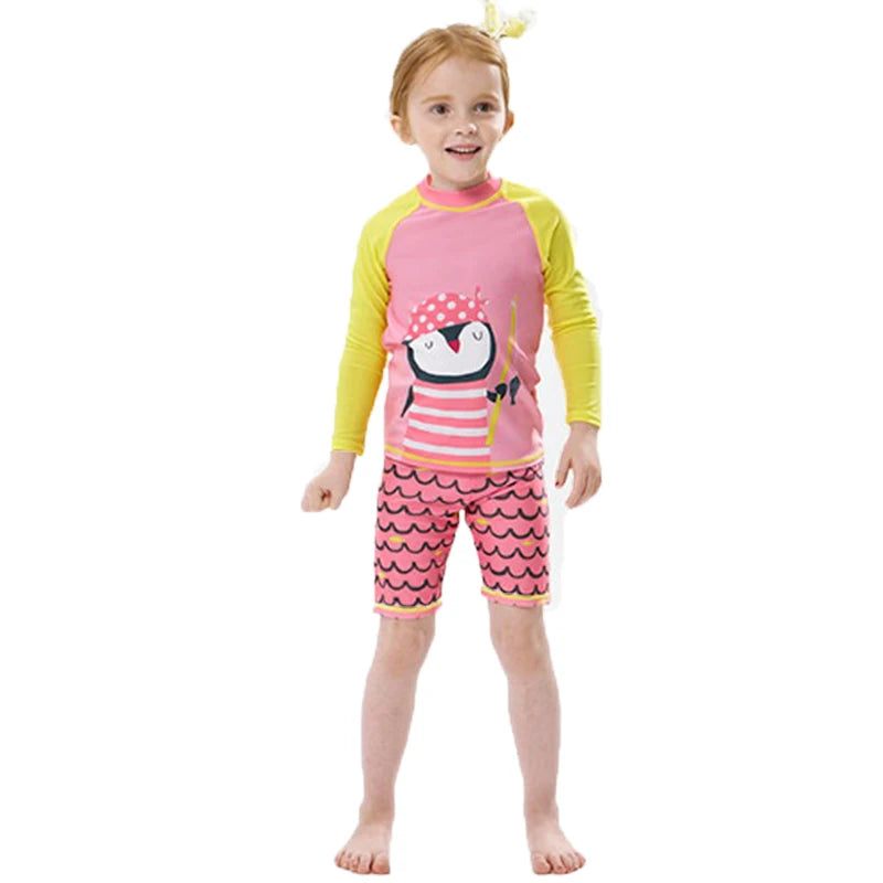 2025 Boys Swim Wear Two Pieces Set 3 to 4 5 6 7 8 9 10 11 12 Years Toddler Shark Print Infantil Long Sleeve Kids Swimming Suits