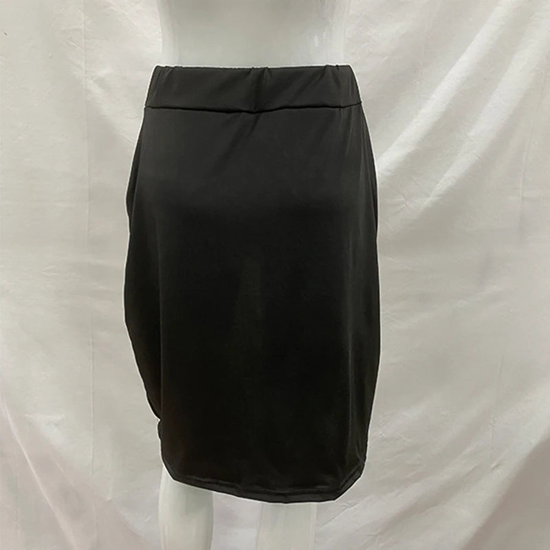 New Black Waist Hugging Tight Skirt with Sexy Exposed Buttocks Design for Summer 2026 Beach Bikini Design Skirts Women's Clothin