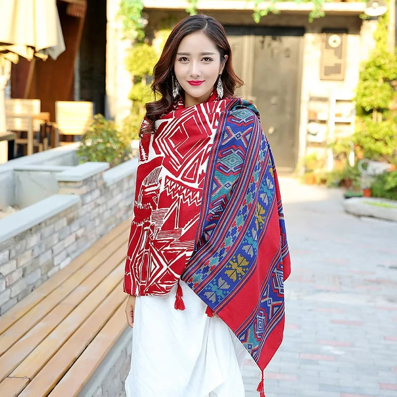 Fashions 90x180cm Twill Cotton Pareo Beach Cover-Ups Women Large Beach Dress Bikini Bathing Swimwear Cover Up Sarong Wrap Scarf