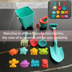 Children 10/14/16PCS Beach Toys Summer Outdoor Sand Play Bucket Bottle Shovel Kids Water Game Winter Snow Tool Gift Color Random