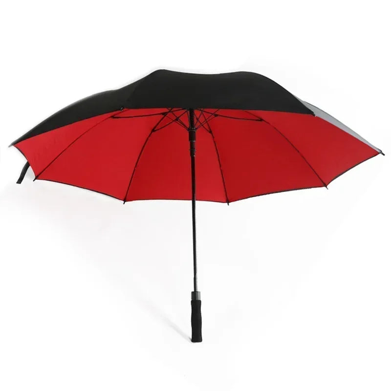 185CM Large Golf Umbrella Male Manual Long Handle Resistant UV Protection Parasol Shade Travel Beach Umbrella Windproof Strong