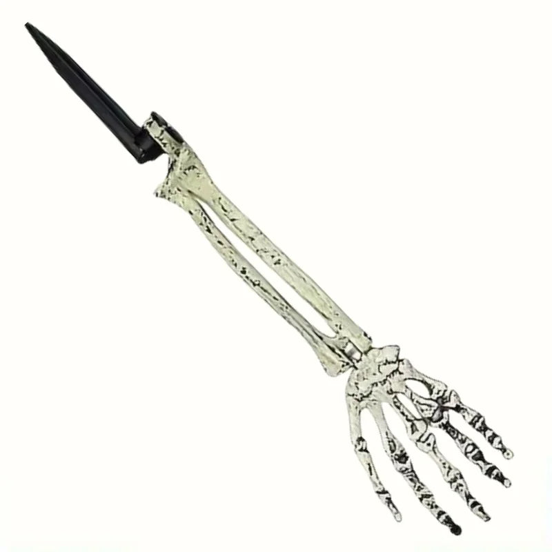 1/6pcs Skeleton Bone Garden Ground Stakes Skull Head & Hand for Halloween Home Yard Ground Insert Holiday Party Decor Ghost Hand