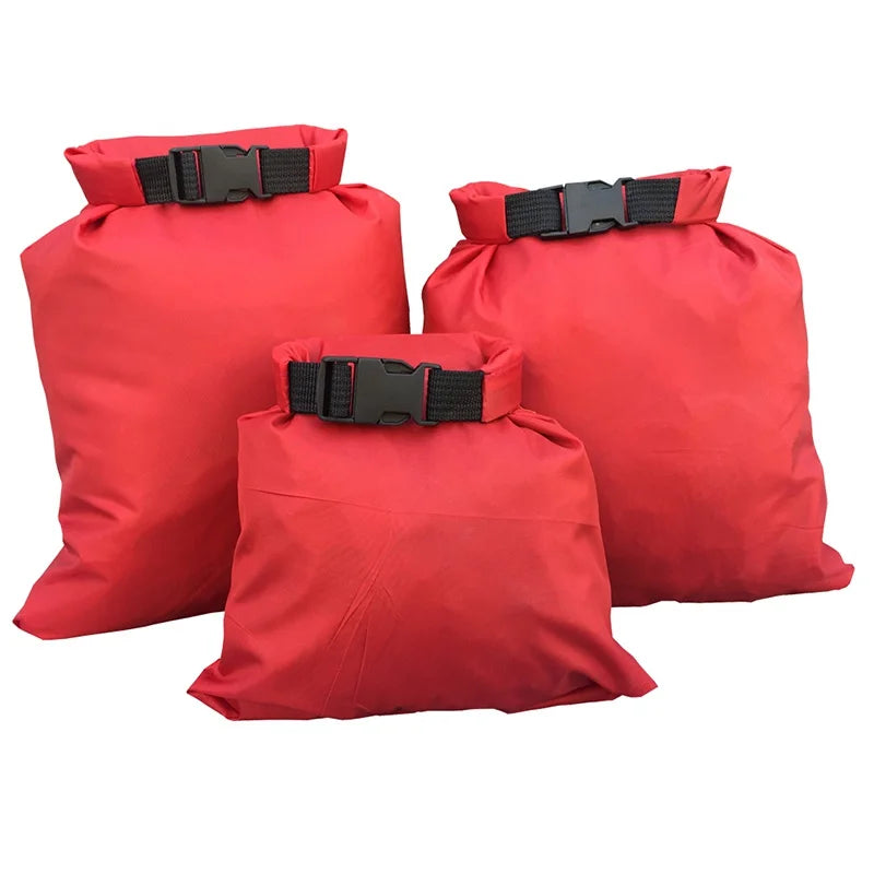 1.5L 2.5L 3.5L 3Pcs Waterproof Dry Bag Storage Pouch Rafting Canoeing Boating Kayaking Carrying Valuable Perishable Items
