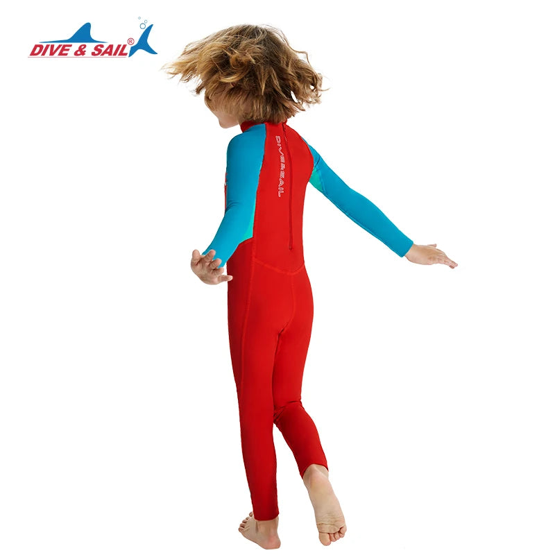 Boys/Girls UV Protection UPF50+ Swimwear Full Body Stinger Swimsuit Chlorine Resistant Bathing Suit One-piece Rash Guard