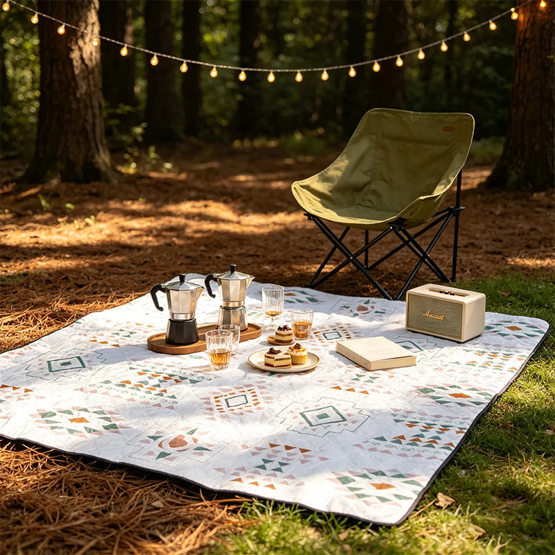 200x300 Outdoor Picnic Mat Lawn Mat Moisture-Proof Camping Mat Large Machine Washable Thickened