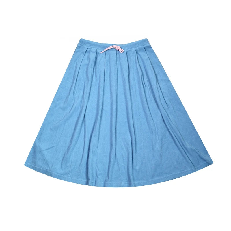 Summer Terry Sibling Clothing Set for Boys And Girls Blue Shirt for Boy Girl Dress Zipper With Colorful Drawstring Teens Outfit