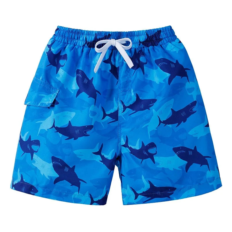 BAOHULU Kids Swim Shorts Cute Swimsuit Swimming Trunks Quick Dry Summer Swimwear Boys Beach Shorts Surf Board Male Clothing Pant