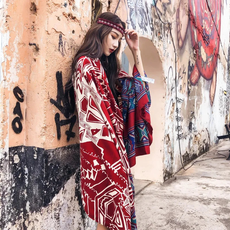 Fashions 90x180cm Twill Cotton Pareo Beach Cover-Ups Women Large Beach Dress Bikini Bathing Swimwear Cover Up Sarong Wrap Scarf