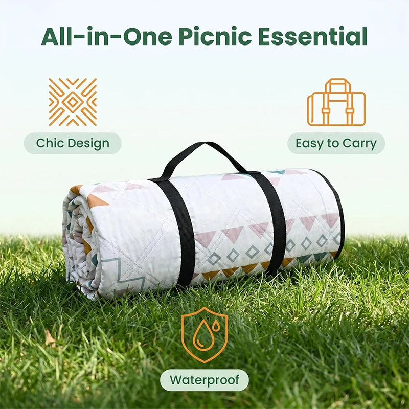 200x300 Outdoor Picnic Mat Lawn Mat Moisture-Proof Camping Mat Large Machine Washable Thickened