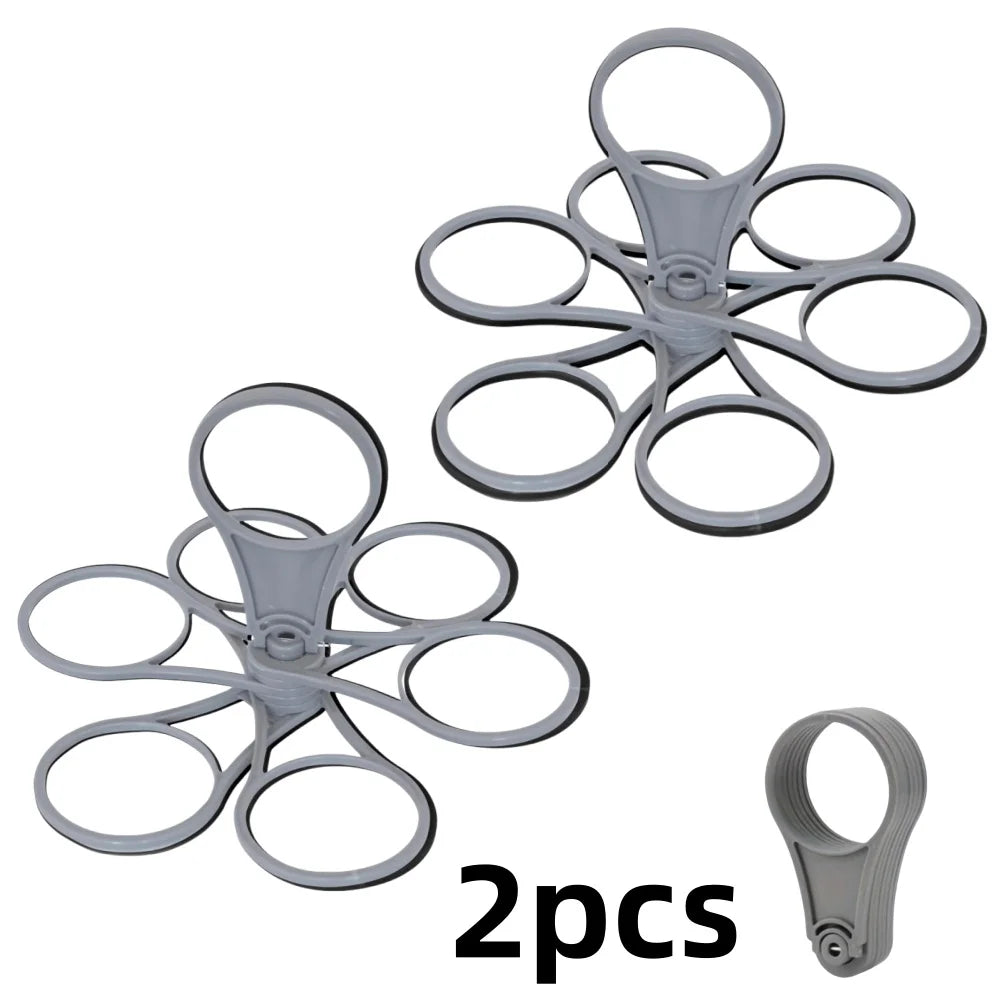 1/2pcs 6-Slot Portable Drink Holder Folding Beverage Tray with Handle Pocket-Sized for Outdoor Picnics Party Reusable Cup Holder