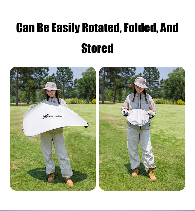 Mini Folding Outdoor Beach Chair Sunshade Lightweight Portable Camping Shelter Shade Tent Outdoor Camping Accessories