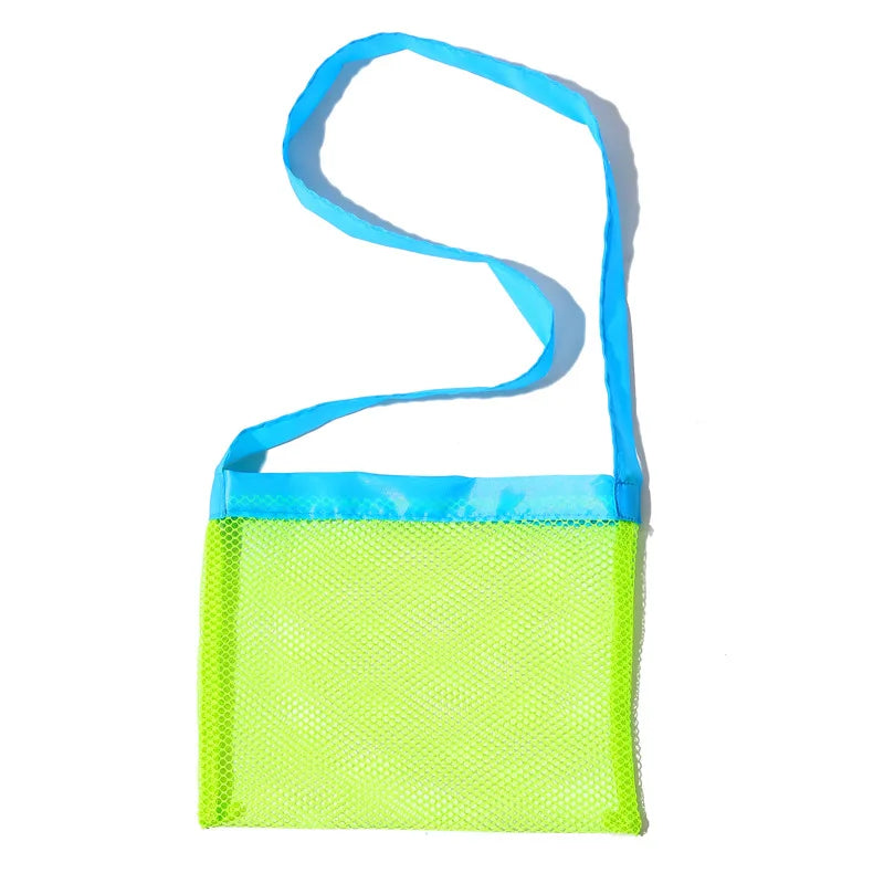 Portable Beach Bag Foldable Net Swimming Bag Children Beach Toy Organizer Storage Backpack Kids Outdoor Swimming Waterproof Bags
