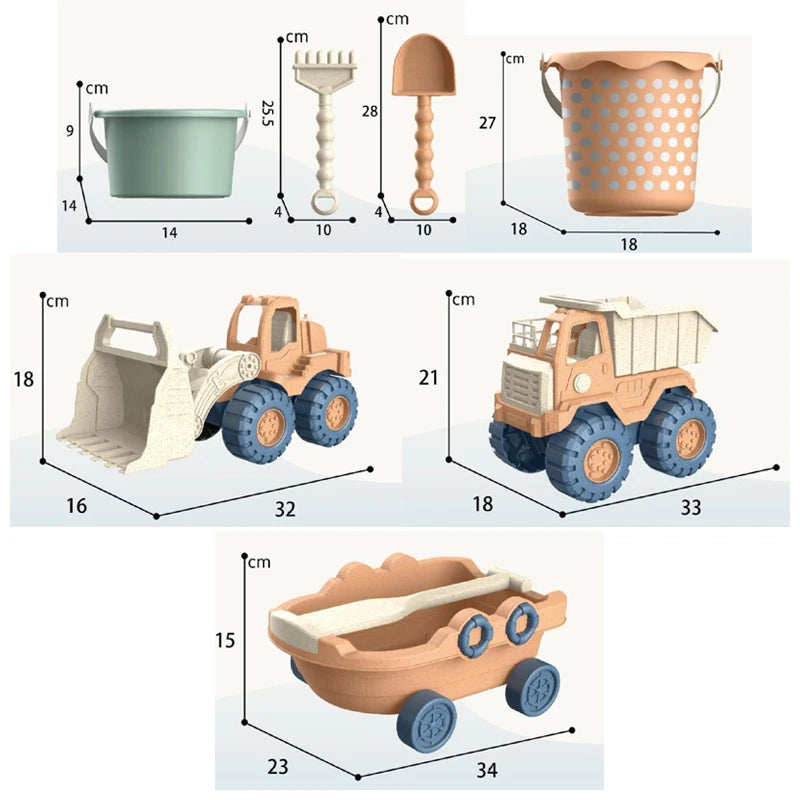 Beach Toy Excavator Engineering Vehicle Sand Digging Toy Sand Beach Toy Sand Digger Tool Truck