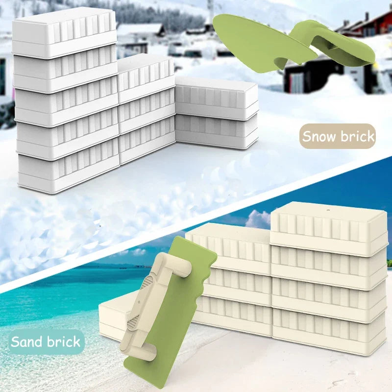 Kids Water Play Beach Toys Sandbox Mold Set Shovel Castle Building Wall Honeycomb Briquette Mold Summer Outdoor Sand Play Game