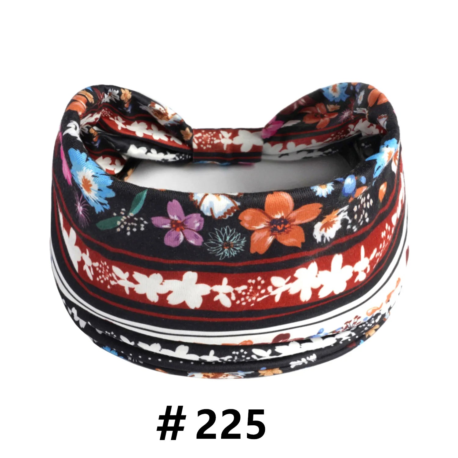 Boho African Headbands for Women Wide Cotton Turban Headwrap  Knot Elastic Hairbands Bandeau Sport Workout Yoga Hair Accessories
