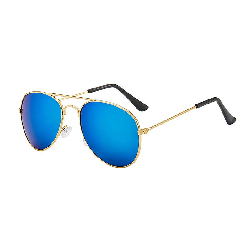 New vintage Sunglasses new fashion baby kids boy girl Pilot sunglasses metal frame goggles glasses for kids children