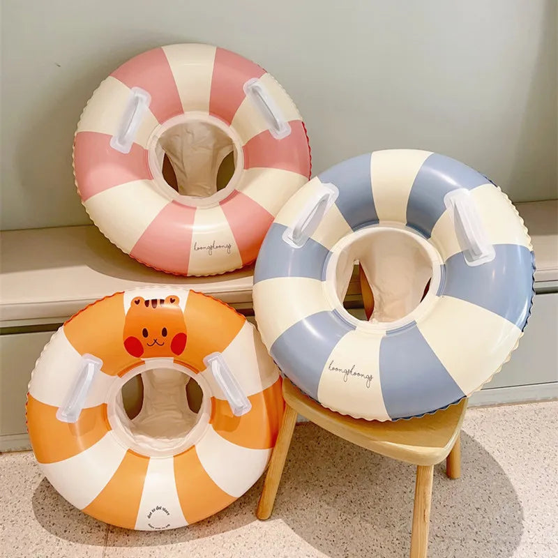 Rooxin Pool Float Swim Ring Tube Inflatable Swimming Seat Floating Ring Swimming Circle Beach Water Play Equipment