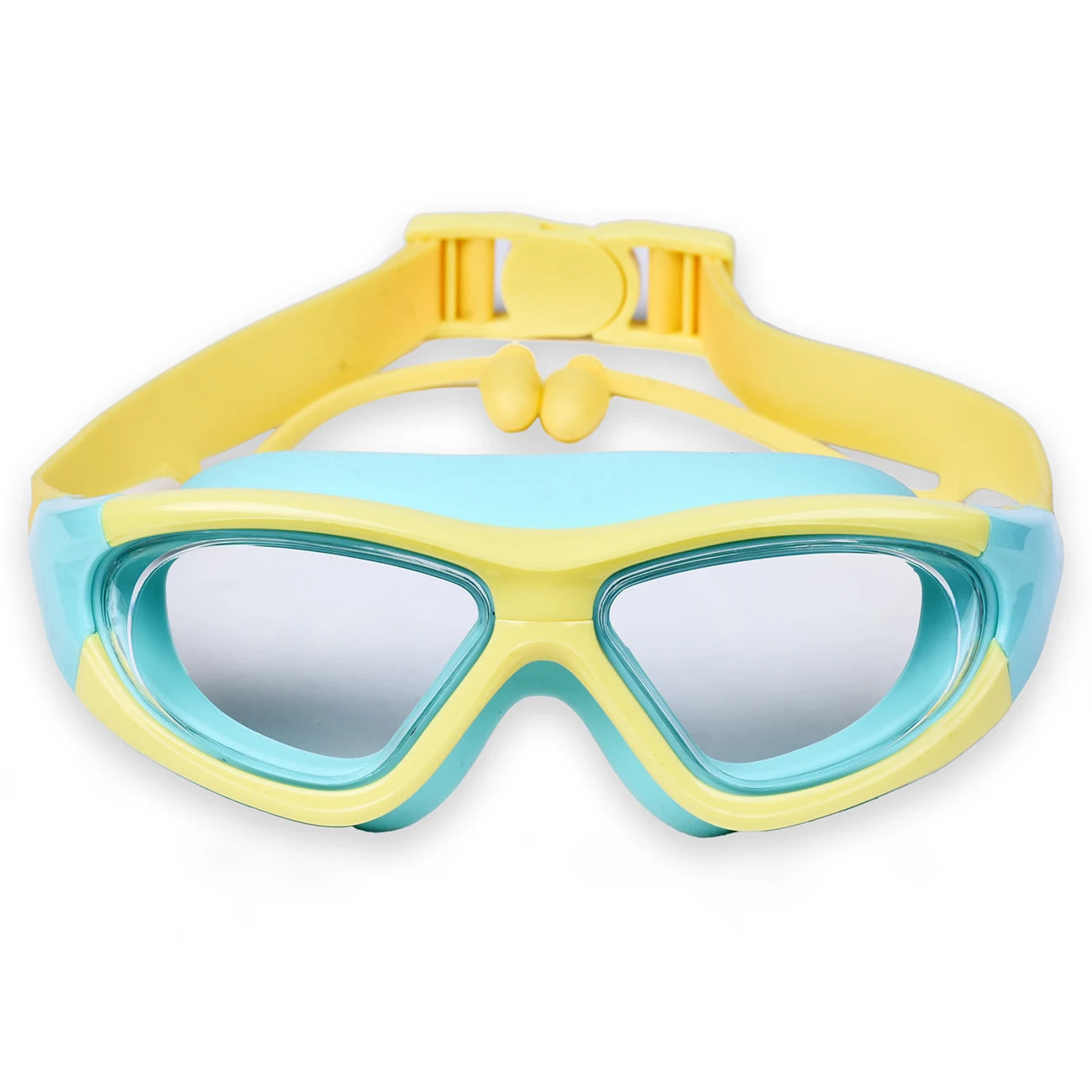 High-Definition Children's Swimming Goggles for Boys and Girls, Anti-Fog Swimming Goggles, Large-Frame Goggles, Comfortable Silicone Goggles