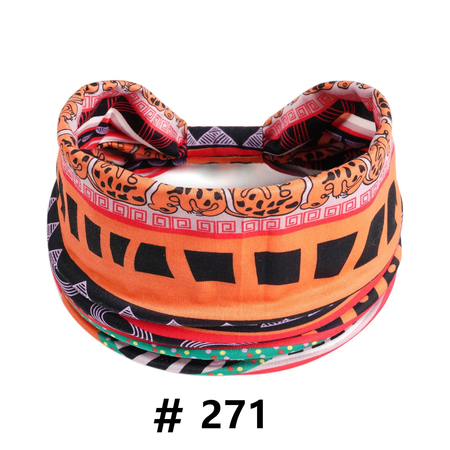 Boho African Headbands for Women Wide Cotton Turban Headwrap  Knot Elastic Hairbands Bandeau Sport Workout Yoga Hair Accessories