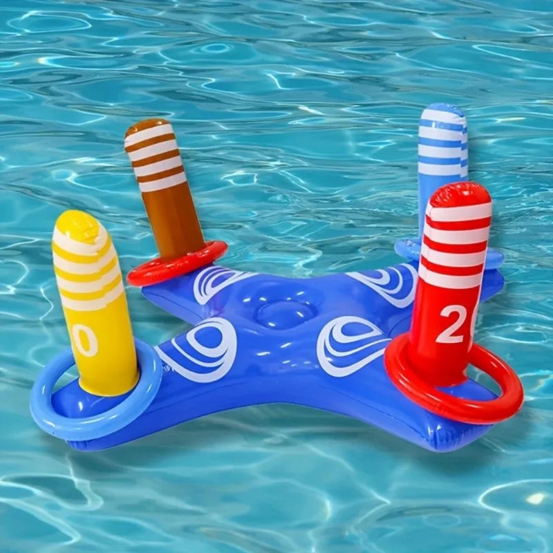 Yard Toss Game for Family - Ring Toss Games, Indoor and Outdoor Sports Toys, Beach Toys, Swimming Pool Toys, Birthday Gift.