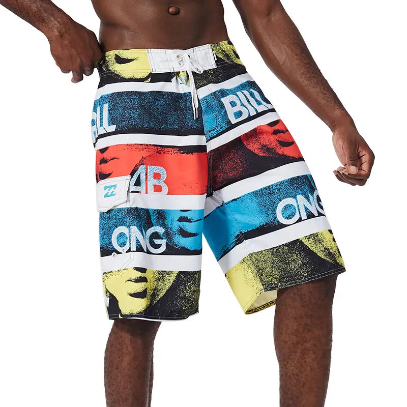Summer Quick Drying Men Surf Beach Shorts Fitness Muscle High Quality Water Sports Men Beach Shorts  swimshorts  bermuda homme