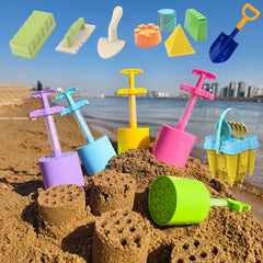 Kids Water Play Beach Toys Sandbox Mold Set Shovel Castle Building Wall Honeycomb Briquette Mold Summer Outdoor Sand Play Game