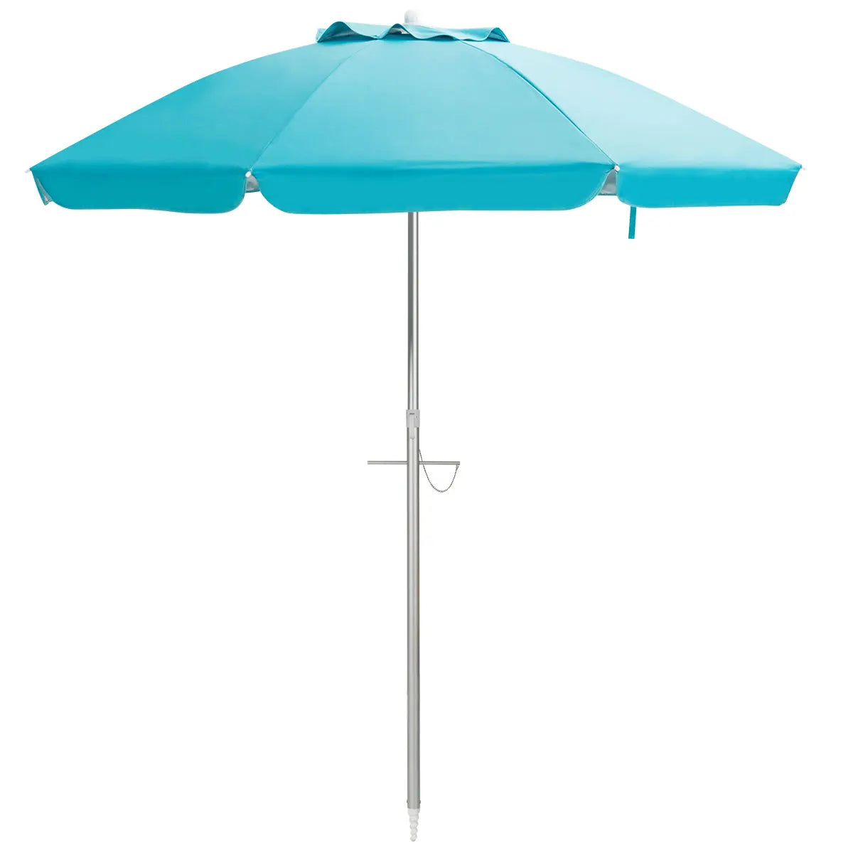6.5FT Patio Beach Umbrella Sun Shade Tilt Aluminum Sports Portable W/Carry Bag