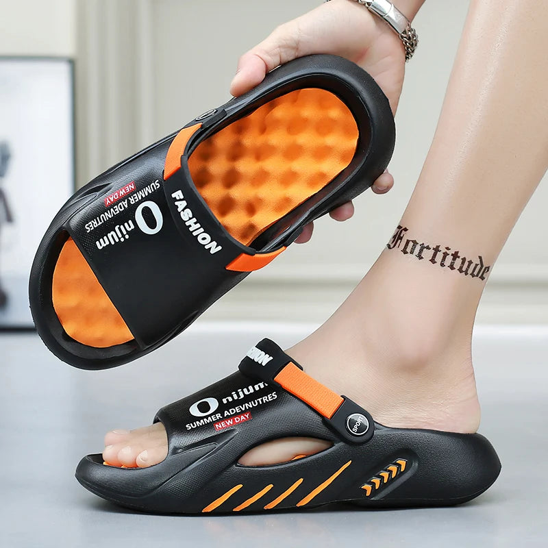 Men Slippers New Summer EVA Soft-soled Platform Slides Sandals Indoor Outdoor Walking Beach Shoes Flip Flops Mens Shoes
