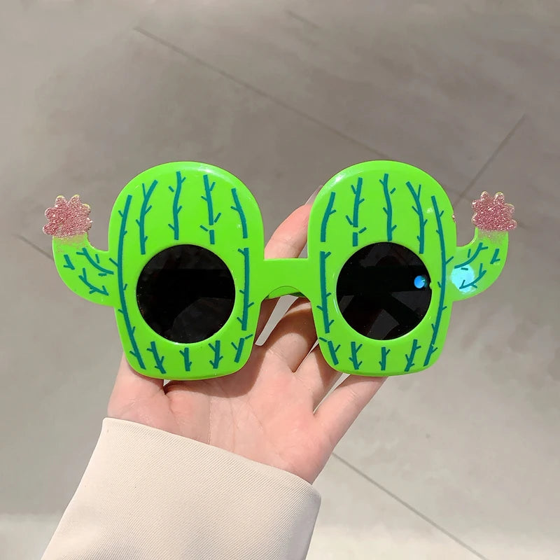KAMMPT Novelty Party Shades Fun Hawaiian Tropical Fancy Photo Props Eyewear Summer Beach Party Decor Crazy Glasses for Adults