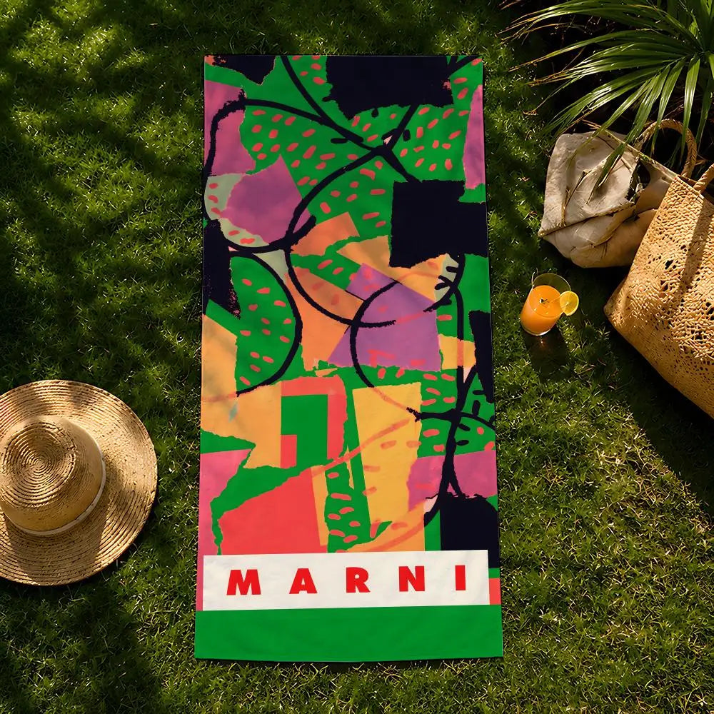Brand M-MARNI Towel beach towel, quick drying absorbent bath towel for Swim,Gym,Camping,Outdoor hot