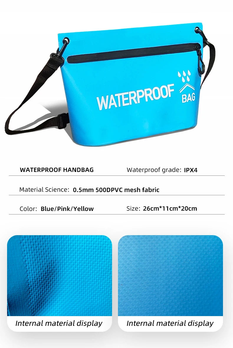 5L Waterproof Dry Bag Travel Handbag Pack Wash Sack Swimming Rafting Kayaking River Trekking Floating Boating Water Bags
