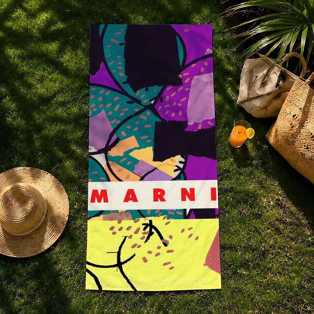 Brand M-MARNI Towel beach towel, quick drying absorbent bath towel for Swim,Gym,Camping,Outdoor hot