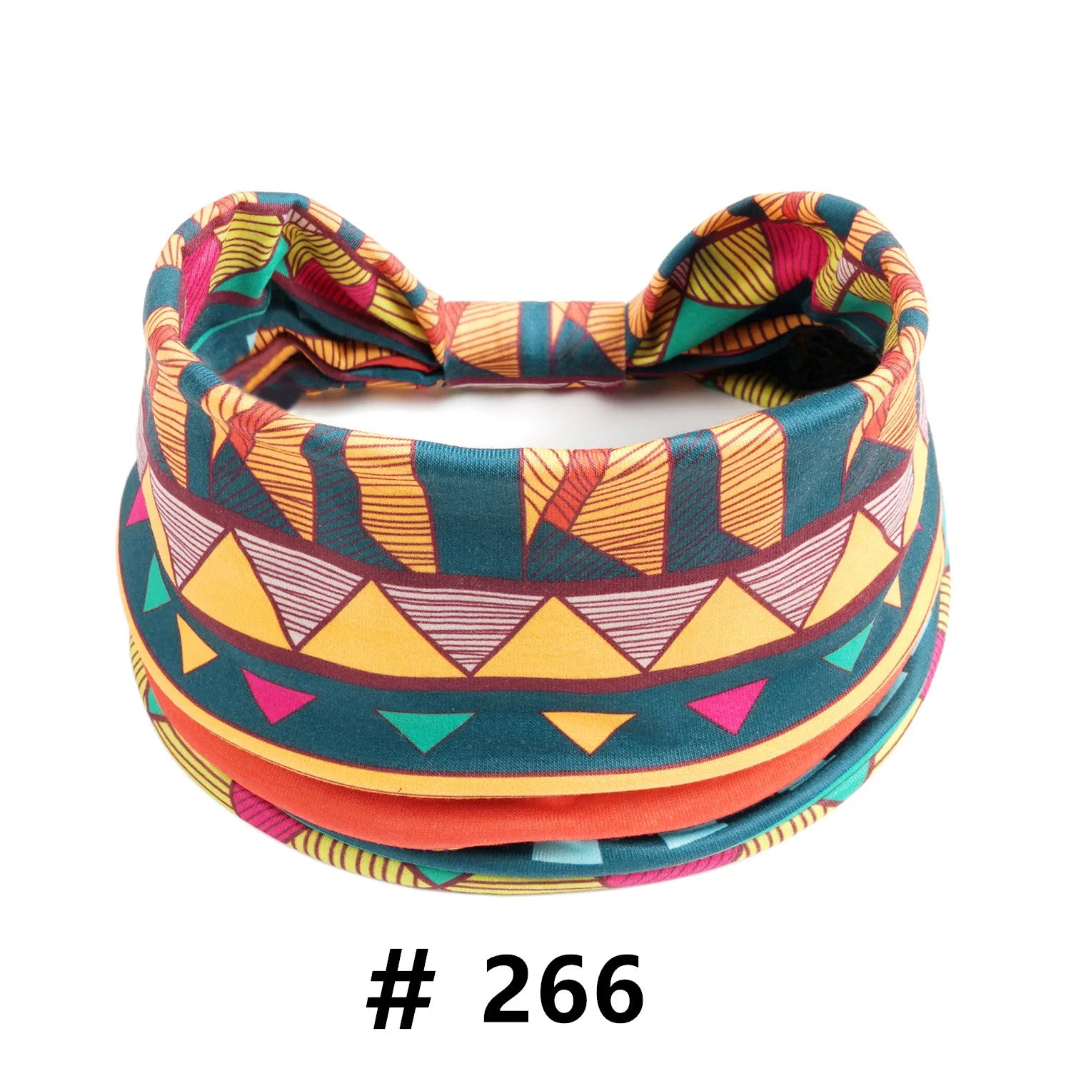 Boho African Headbands for Women Wide Cotton Turban Headwrap  Knot Elastic Hairbands Bandeau Sport Workout Yoga Hair Accessories