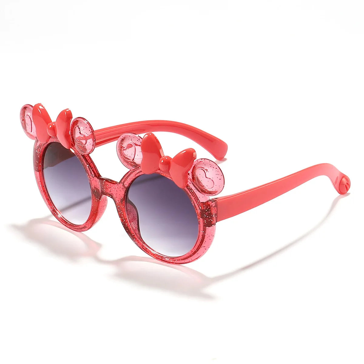 2025 Cartoon Cute Photo Concave Shaped Glasses Children's Bow Candy Colored Sunglasses For Girls, Trendy Sunglasses,