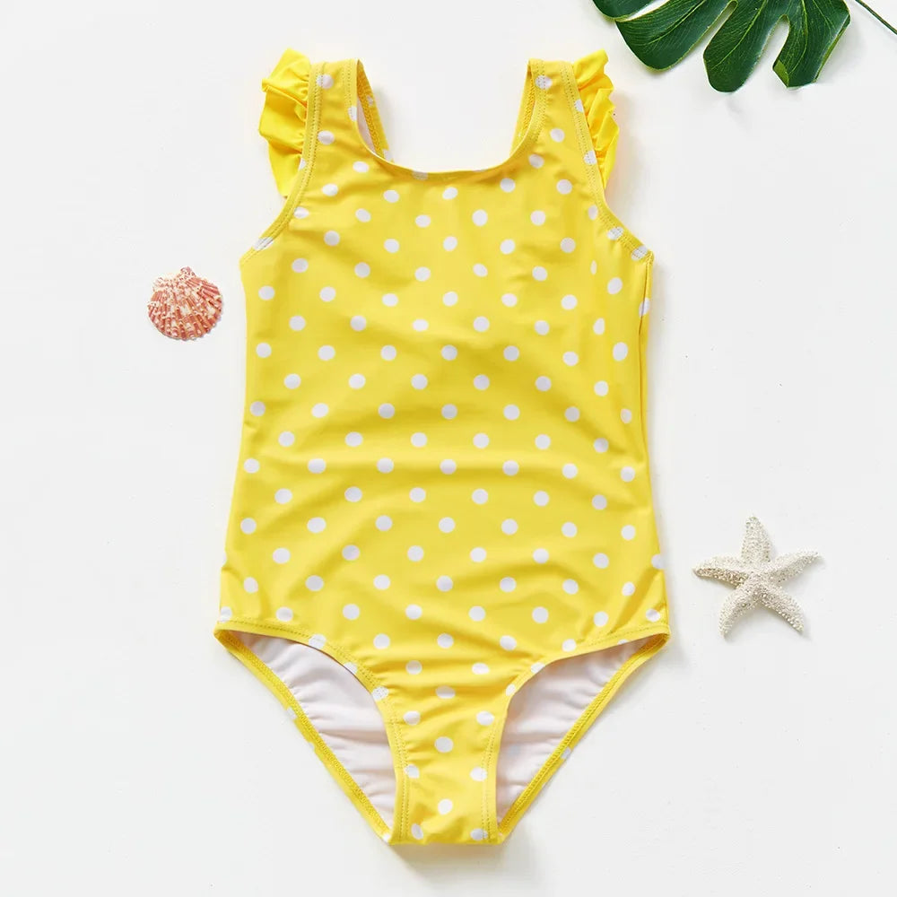 Girls Swimsuit One-Piece Mermaid Fish Scale Unicorn Children's Swimwear Girls Beachwear 2 3 4 5 6 7 8 Years