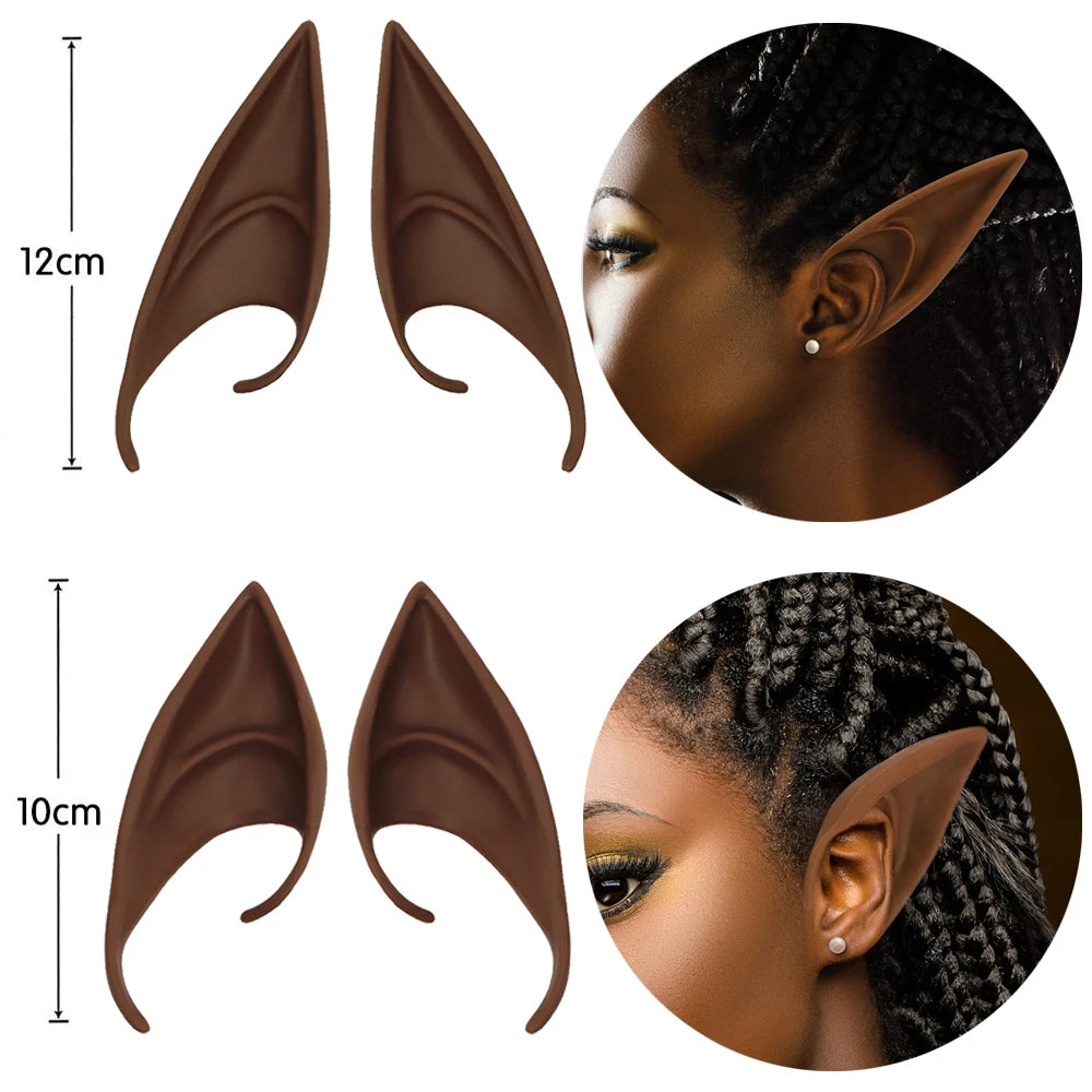 Vampire Teeth Fangs Fairy Butterfly Elf Ears False Teeth Cosplay Masquerade Costume Prop Horror Halloween Party Decoration Favor