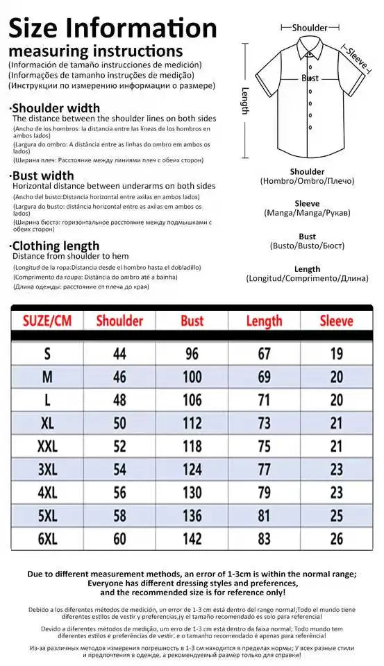 Men's Casual 3D Printed Summer Clothing, Hawaiian Short-Sleeved High-Quality Three-Dimensional Shirt