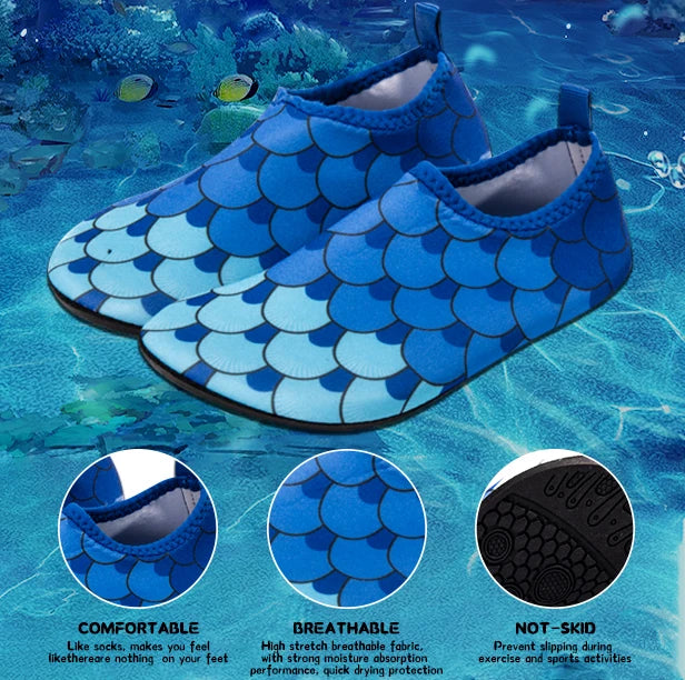 Children Water Beach Shoes Girls Boys Swimming Shoes Quick-Drying Aqua Shoes Soft Floor Indoor Slippers Snorkeling Swim Socks