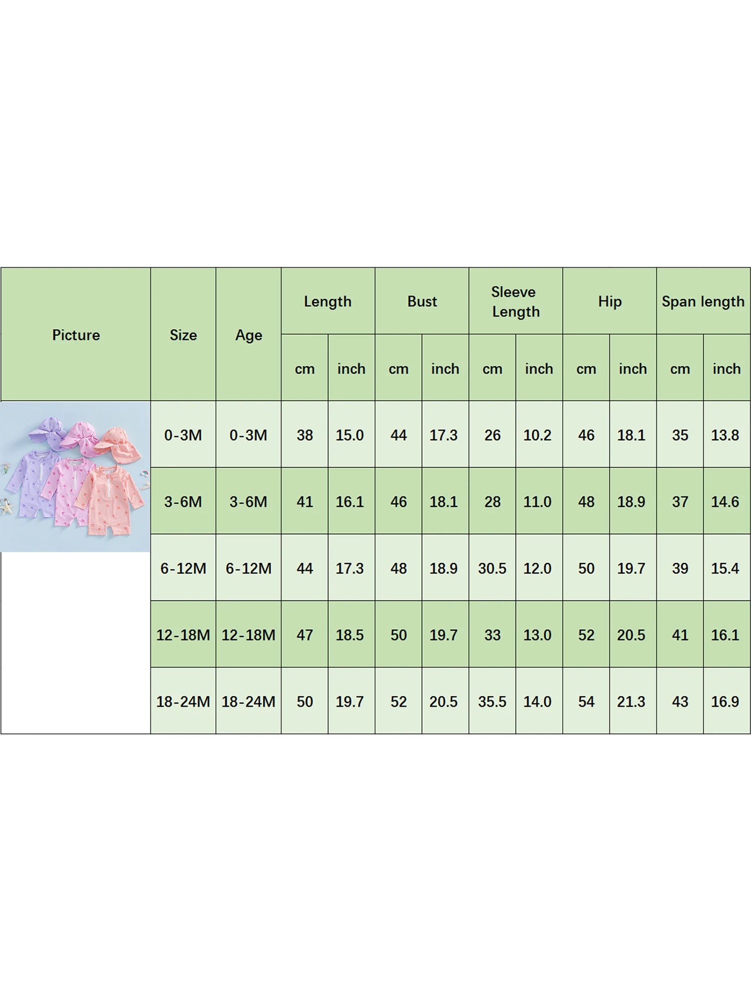 0-24M Newborn Baby Girl Rash Guard Swimsuit Cute Fashionable Striped Bow Printed Long Sleeve Swimwear with Hat