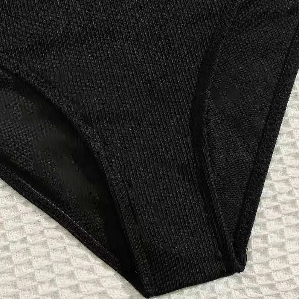 2026 Solid Girls Swimsuit Halter Triangle Bikinis Kids Swimwear Female Children's Bathers Bathing Swimming Swim Suit 8-12Y