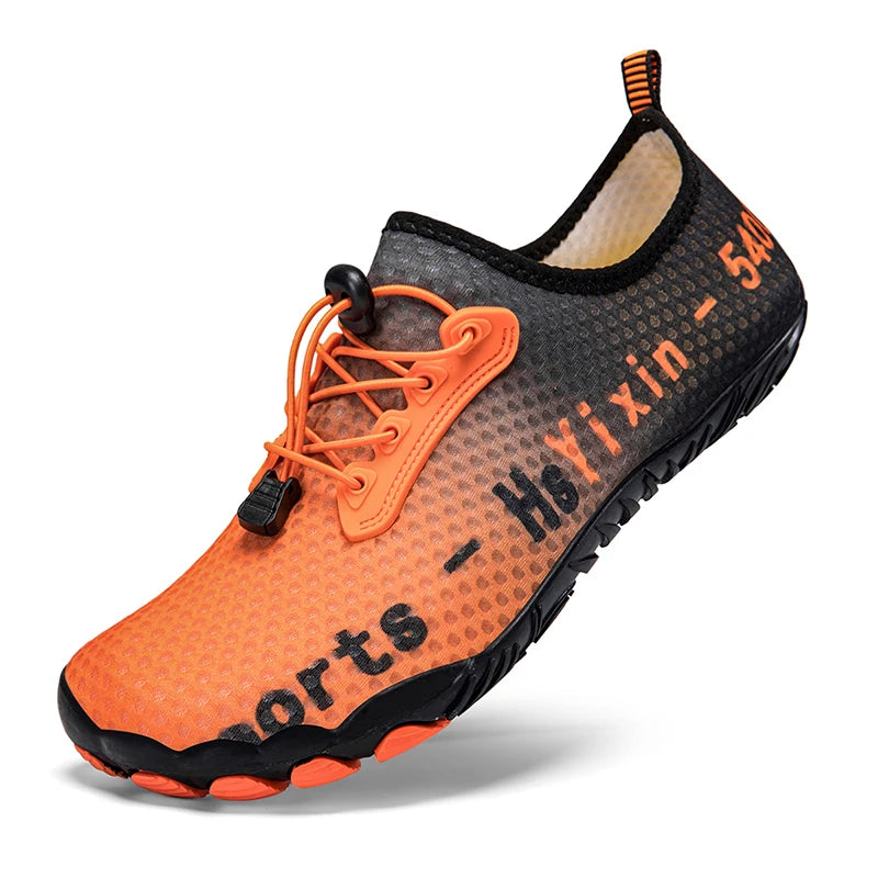 Breathable Boys and Girls Aqua Shoes Anti-Bump Toe Drainage Design Outdoor Hiking and Wading Water Shoes Barefoot Shoes