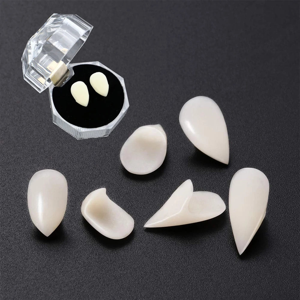 Vampire Teeth Fangs Fairy Butterfly Elf Ears False Teeth Cosplay Masquerade Costume Prop Horror Halloween Party Decoration Favor