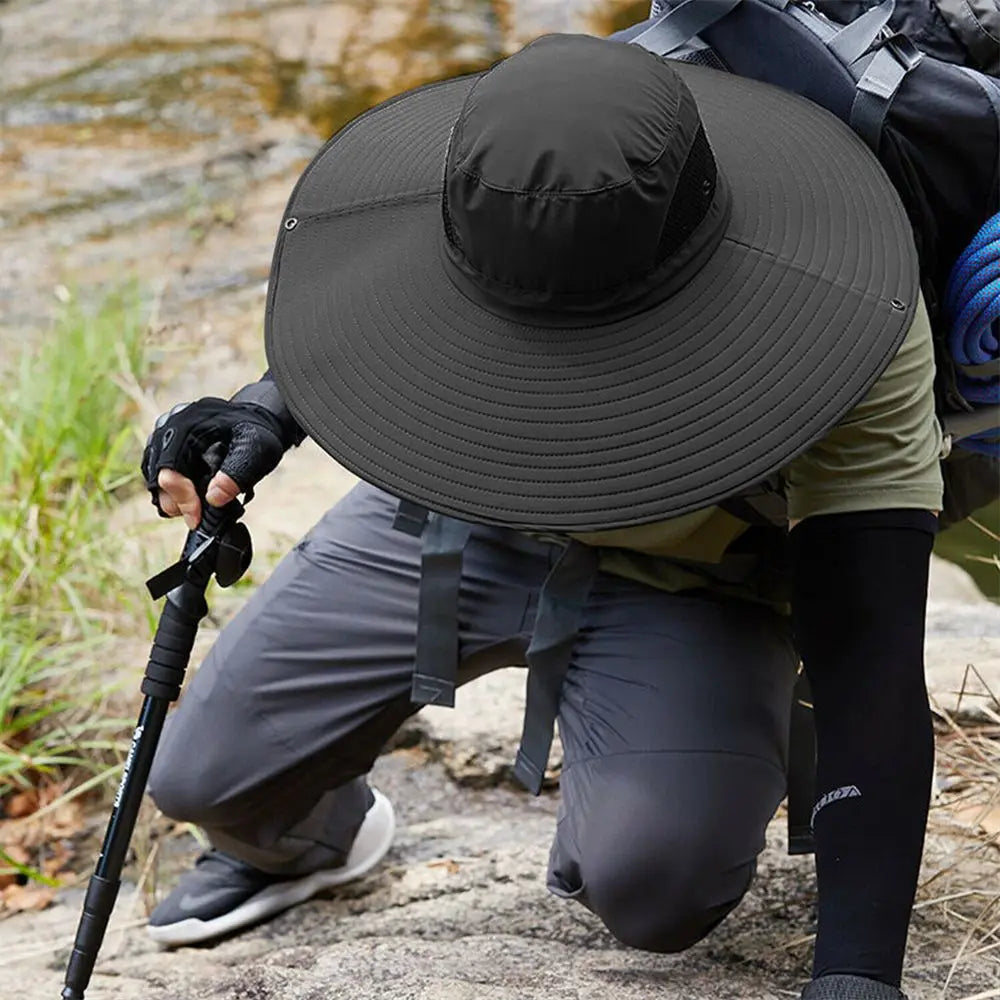 Boonie Bucket Cap Summer Fishing UV Sun Protection Men Women Wide Visor Brim Hat Outdoor hat
